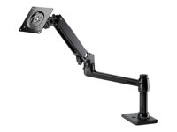 HP Single Monitor Arm - Kit de montage (fixation par pince pour bureau, montage par passe-câble, bras de montage pour un écran) - pour Écran LCD - noir Jack - Taille d'écran : jusqu'à 24 pouces - pour HP 34, t430 v2; EliteDesk 705 G4, 705 G5; EliteOne 800 G5, 800 G6, 800 G8; ProOne 400 G4 BT861AA