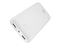 DLH DY-BE2121W - Batterie externe - 21000 mAh - 2.1 A - 2 connecteurs de sortie (USB) - blanc DY-BE2121W