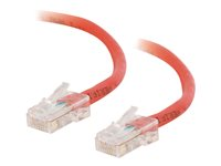 C2G Câble de raccordement réseau Cat5e non amorcé non blindé (UTP) - Cordon de raccordement - RJ-45 (M) pour RJ-45 (M) - 1.5 m - UTP - CAT 5e - bloqué, uniboot - rouge 83082